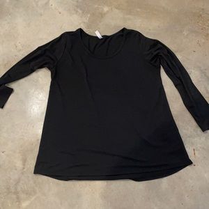 LuLaRoe Lynnae Solid Black 2XL - Never Worn